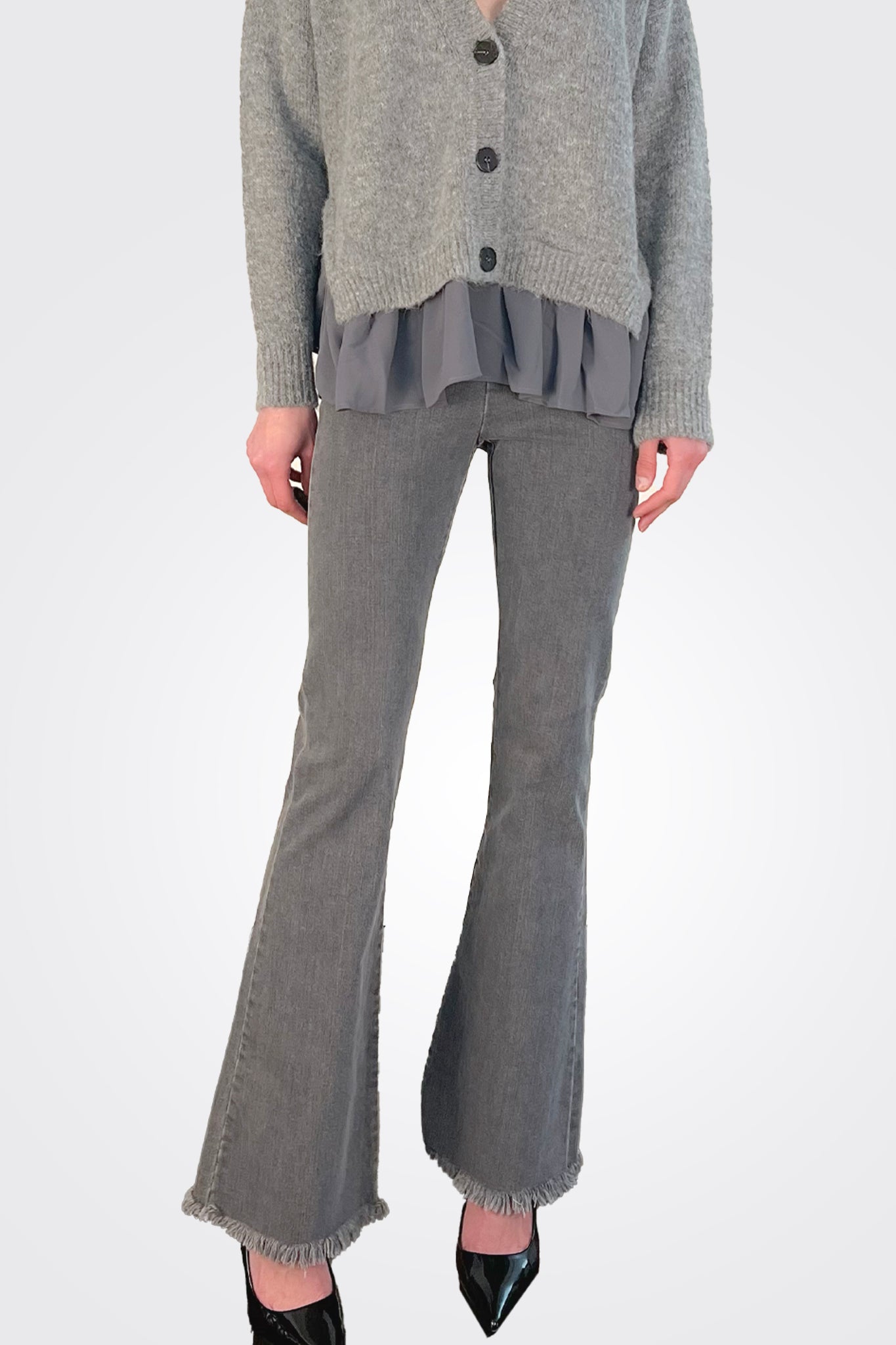 Bellini Pants - Light Grey by Avenue Montaigne — alternate view