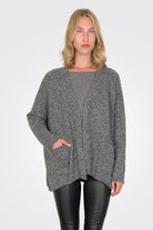 Oversize Cardigan - Dark Grey by Rundholz — alternate view