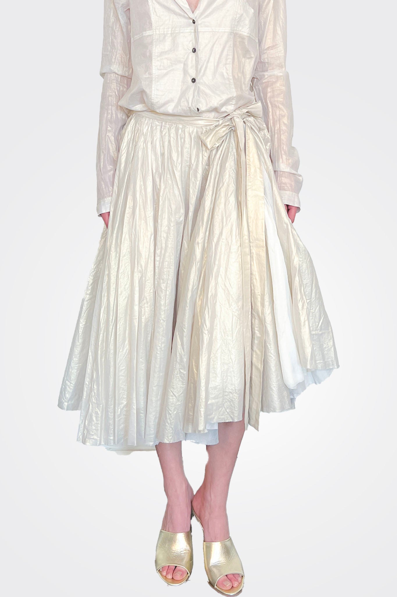 Midi Wide Skirt - Galaxy Sparkle by Rundholz — alternate view