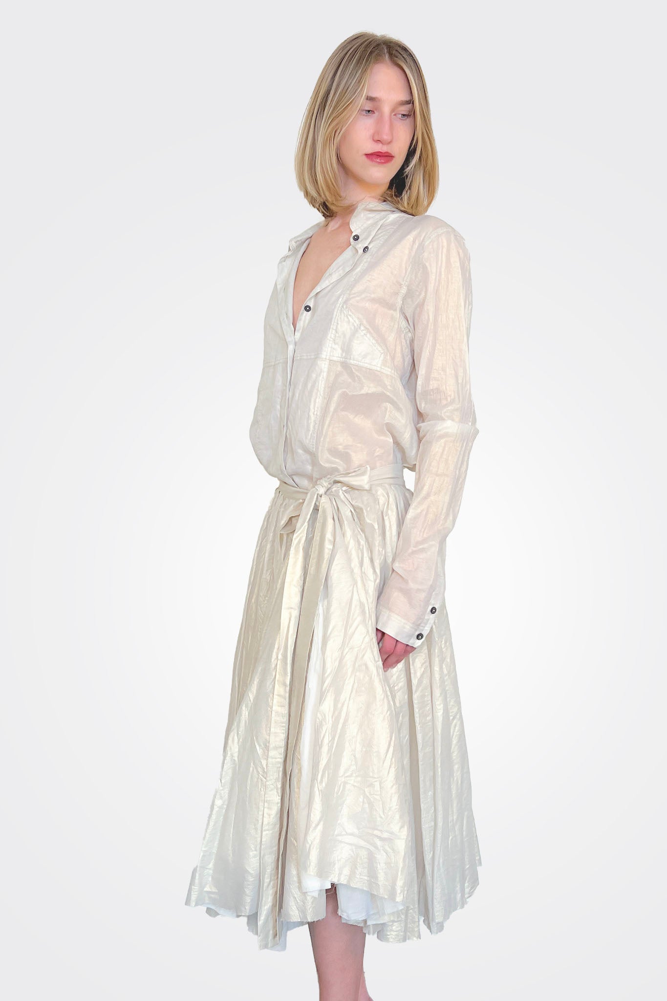 Midi Wide Skirt - Galaxy Sparkle by Rundholz — view 3