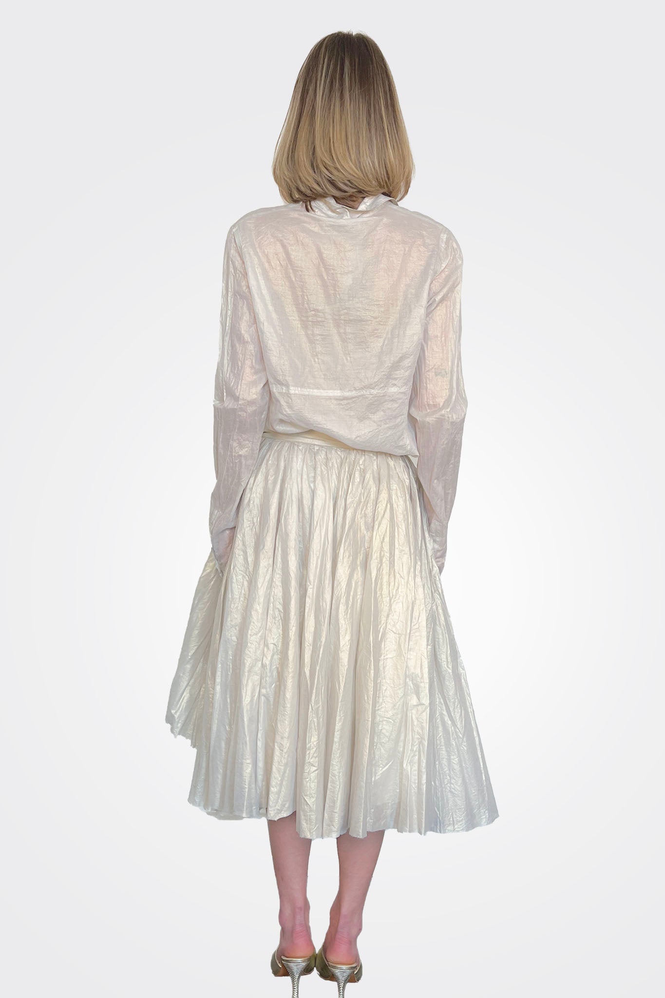 Midi Wide Skirt - Galaxy Sparkle by Rundholz — view 4