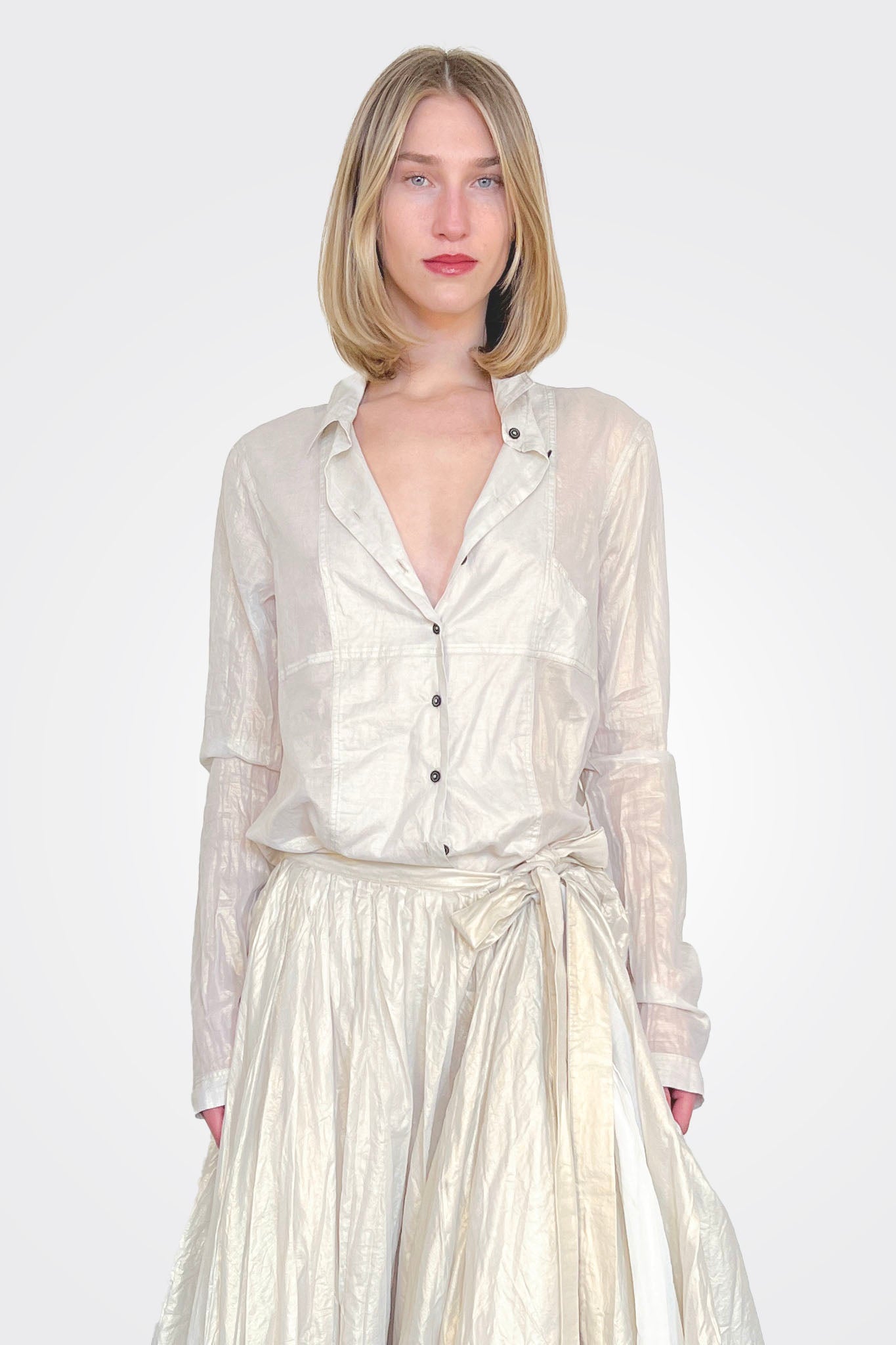Oversized Button Down Blouse - Galaxy Sparkle by Rundholz | 25 South Boutiques