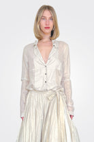 Oversized Button Down Blouse - Galaxy Sparkle by Rundholz | 25 South Boutiques
