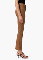 The Callie High Rise Cropped Coat Bootcut - Brown by Joe's Jeans — view 3