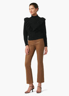 The Callie High Rise Cropped Coat Bootcut - Brown by Joe's Jeans | 25 South Boutiques