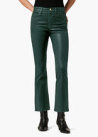 The Callie High Rise Cropped Coat Bootcut - Forest Green by Joe's Jeans | 25 South Boutiques