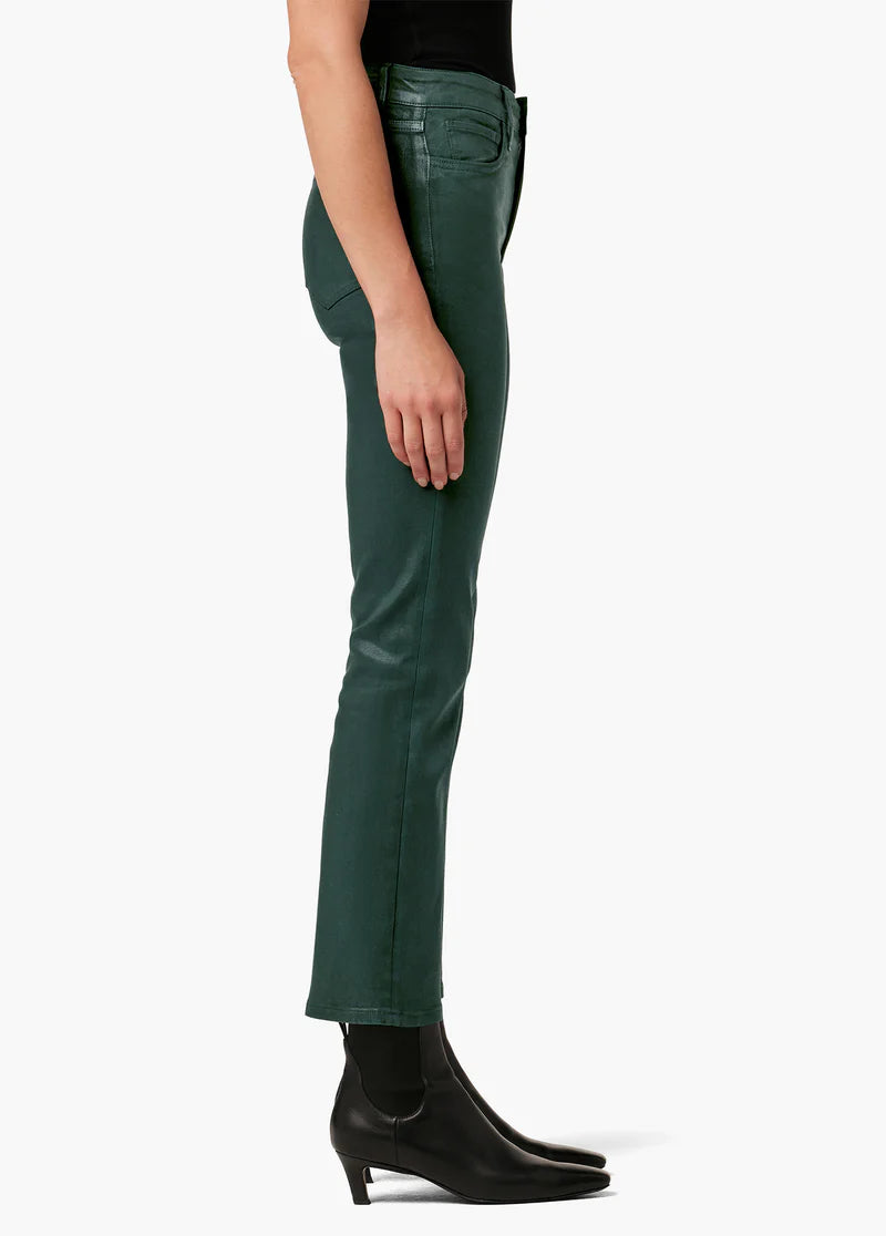 The Callie High Rise Cropped Coat Bootcut - Forest Green by Joe's Jeans — view 3