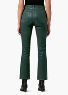 The Callie High Rise Cropped Coat Bootcut - Forest Green by Joe's Jeans — alternate view
