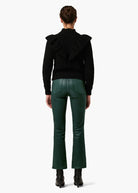 The Callie High Rise Cropped Coat Bootcut - Forest Green by Joe's Jeans — view 5