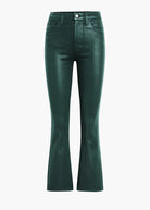 The Callie High Rise Cropped Coat Bootcut - Forest Green by Joe's Jeans — view 6