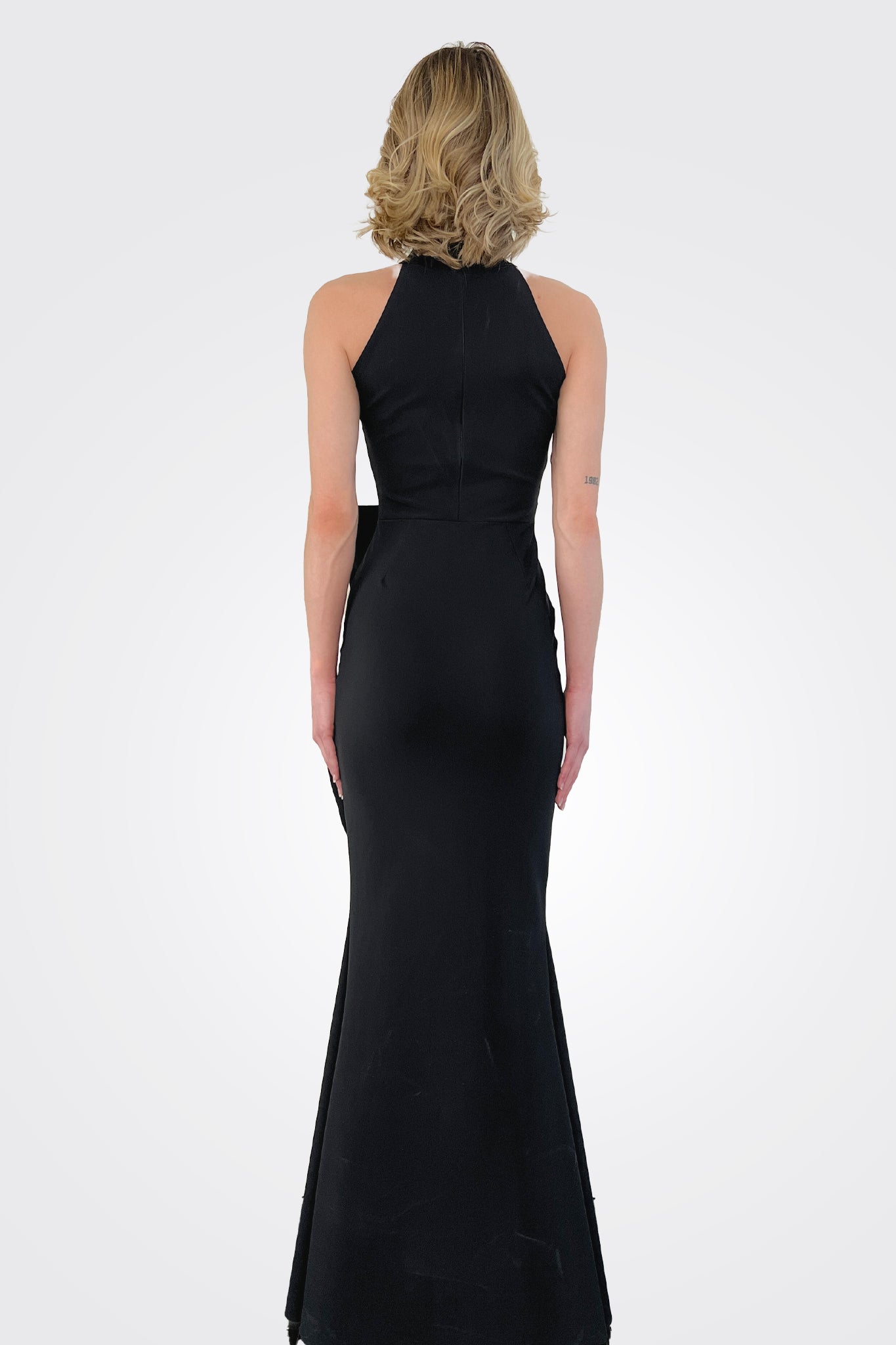 Gudrum Long Dress - Black by Chiara Boni — alternate view