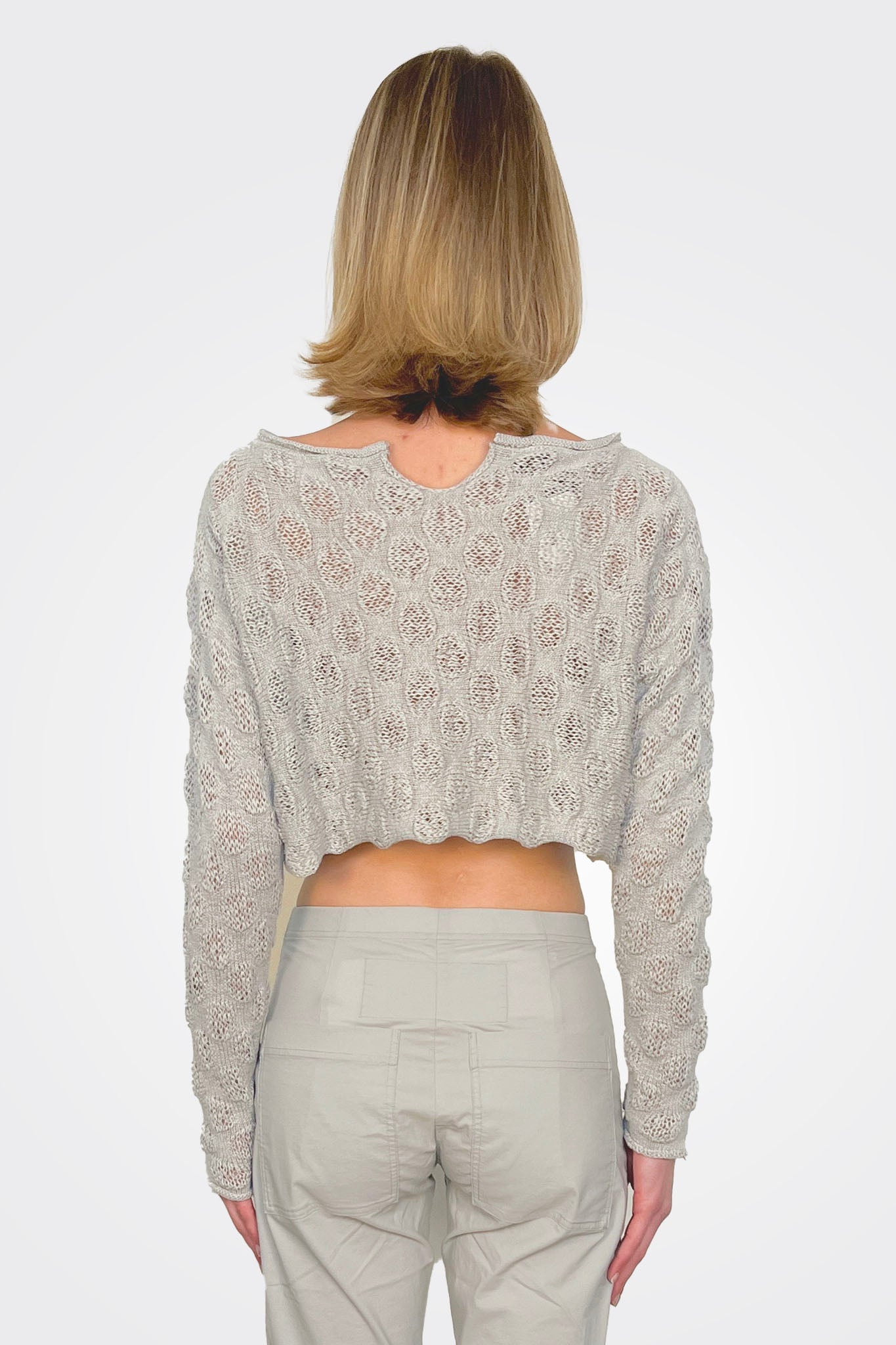 Cropped Sweater - Grey by Rundholz — alternate view