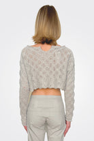 Cropped Sweater - Grey by Rundholz — alternate view