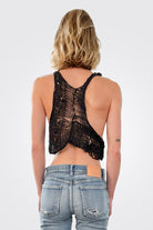 Ebe Cropped Knit Top - Black by Studio B3 — alternate view
