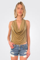 Harriet Jersey Halter Tank - Safari by Ramy Brook | 25 South Boutiques
