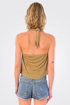 Harriet Jersey Halter Tank - Safari by Ramy Brook — alternate view