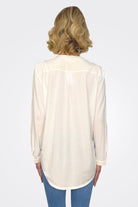 Mixed Media Shirt - White by Henry Christ — alternate view
