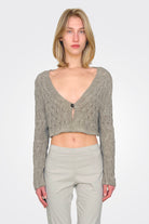 Cropped Mini Cardigan - Hay Cloud by Rundholz | 25 South Boutiques