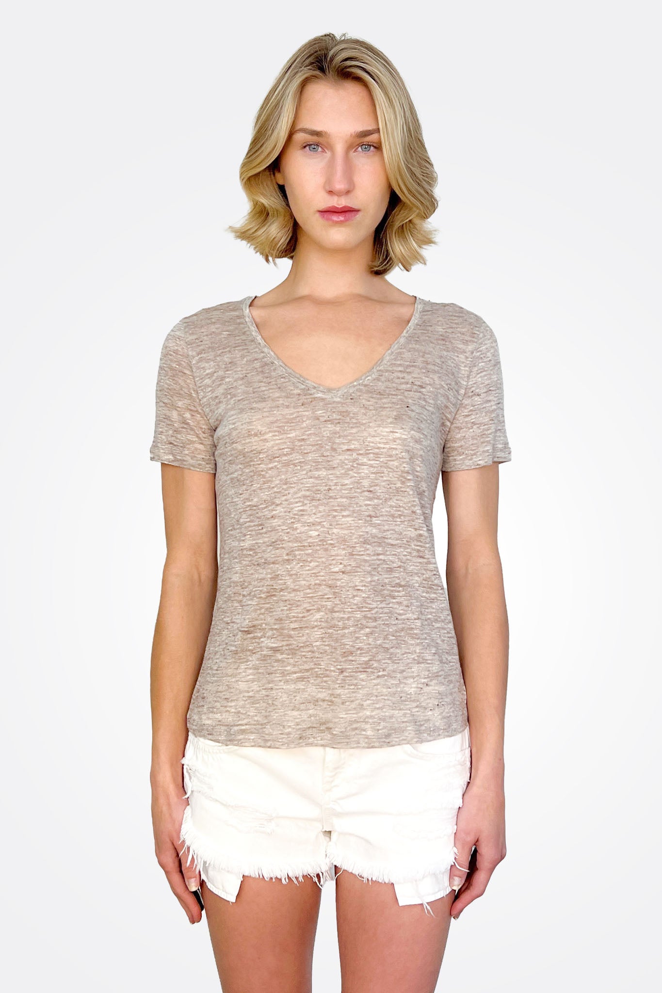 V Neck Shirt - Hemp by Purotatto | 25 South Boutiques