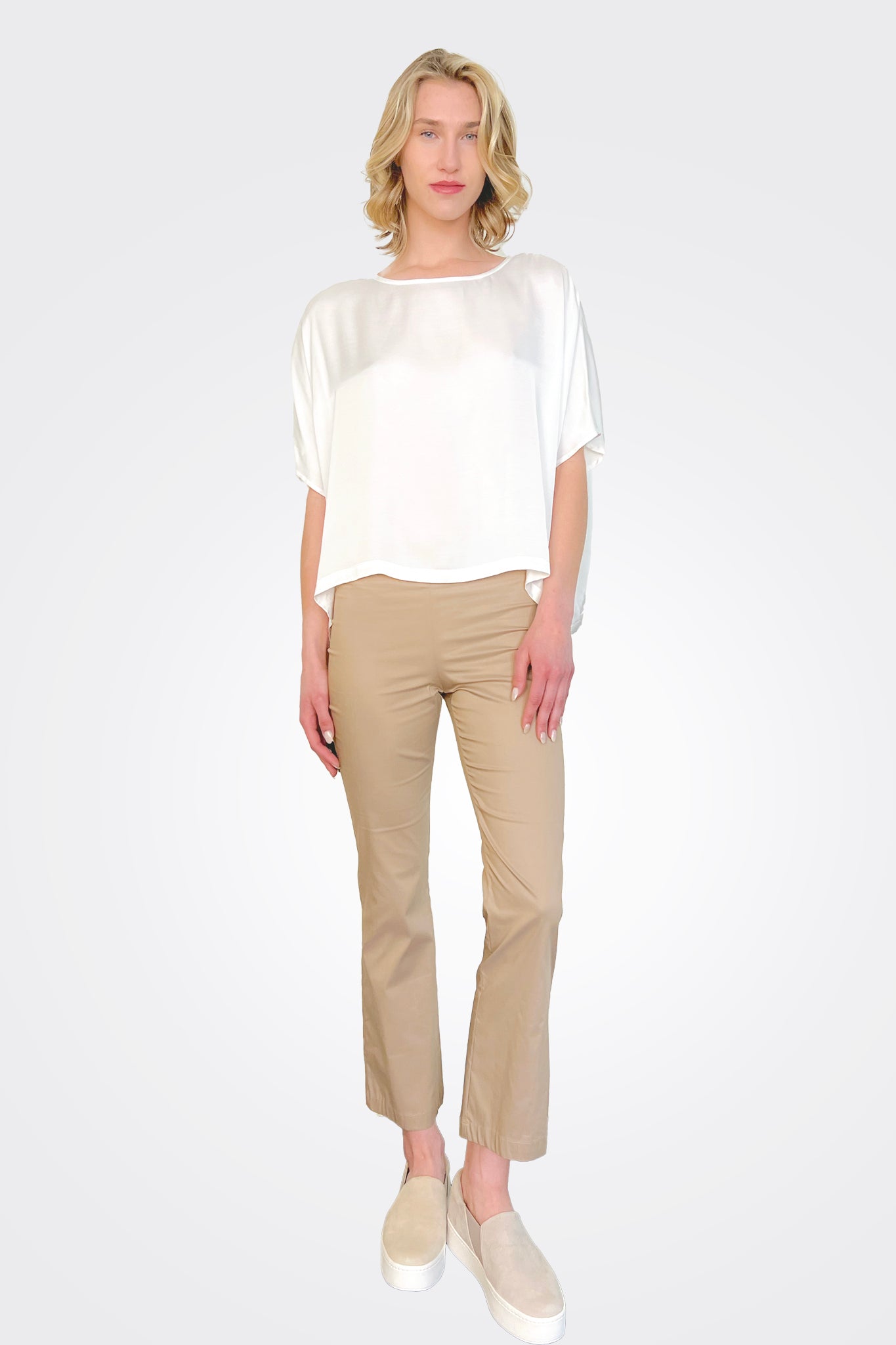 Oversized Shrug Top - White by Hubert Gasser — view 3