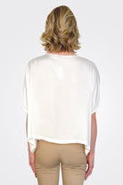 Oversized Shrug Top - White by Hubert Gasser — alternate view