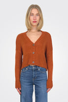 Jac Cropped Knit Cardigan - Hickory by Wooden Ships | 25 South Boutiques