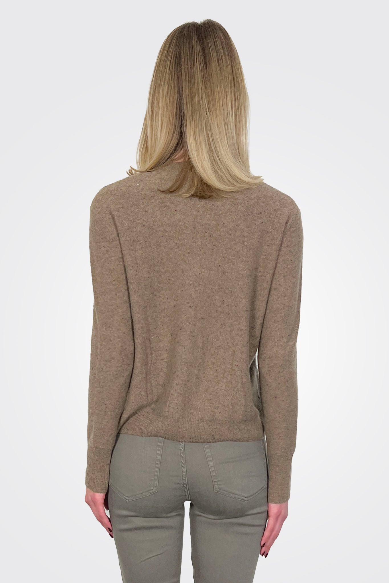 Intarsia Horse Fringe Crew - Brownie Combo by Autumn Cashmere — alternate view