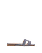 Creta H Slide - Suede Jeans by Michele Lopriore | 25 South Boutiques