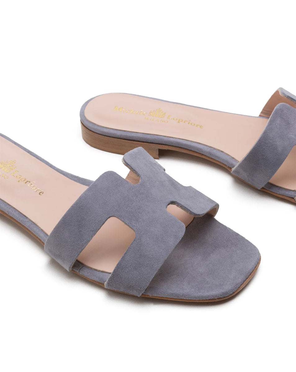 Creta H Slide - Suede Jeans by Michele Lopriore — alternate view