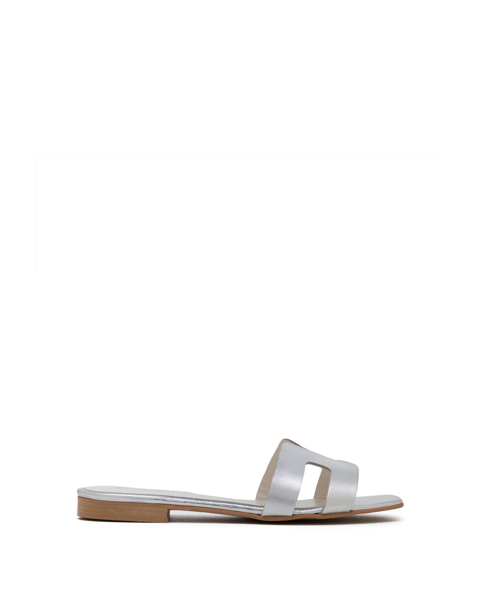 Creta H Slide - Silver Argento by Michele Lopriore | 25 South Boutiques