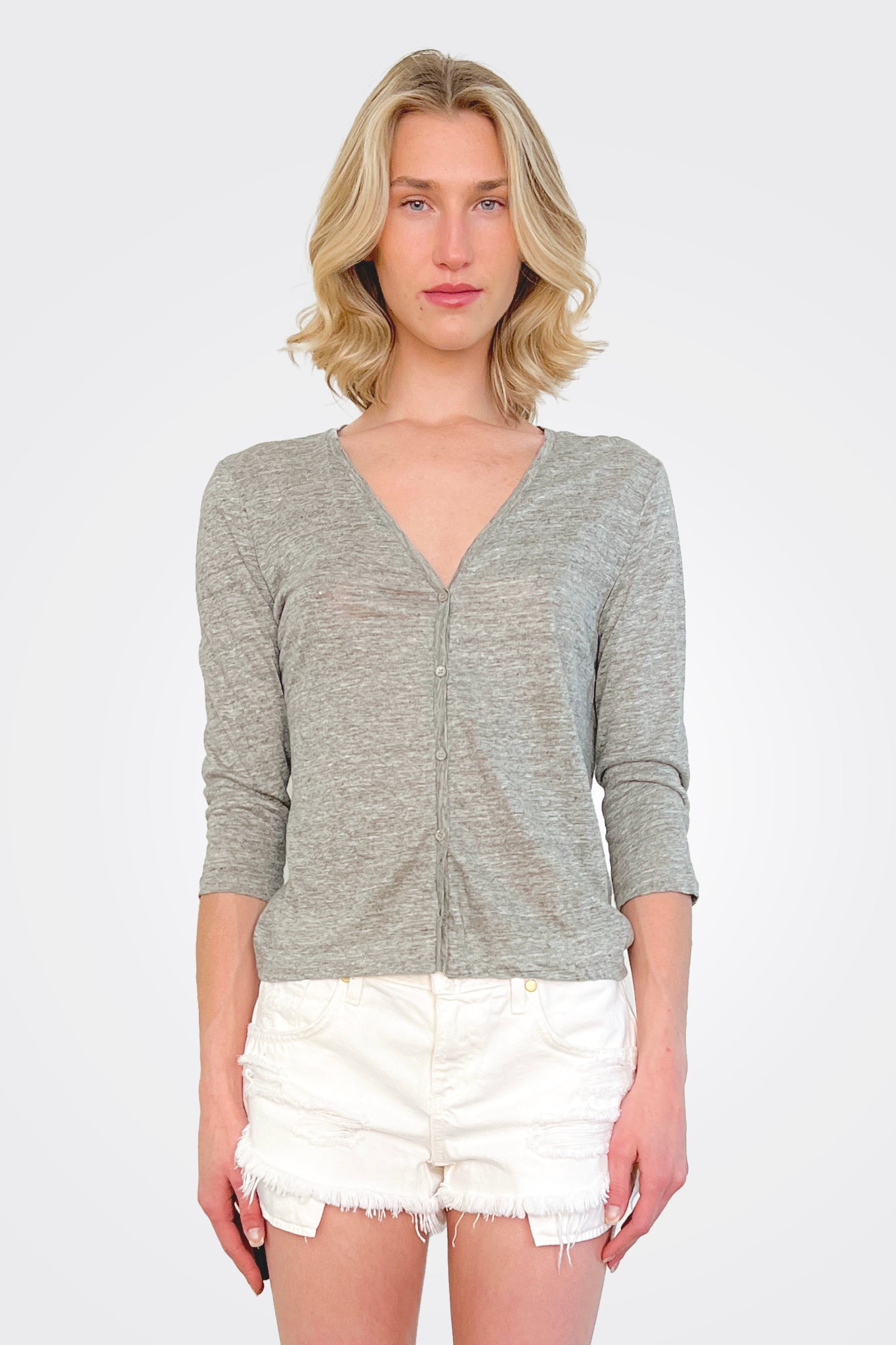 Semi Sheer Cardigan - Heather by Majestic | 25 South Boutiques