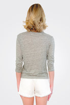 Semi Sheer Cardigan - Heather by Majestic — alternate view