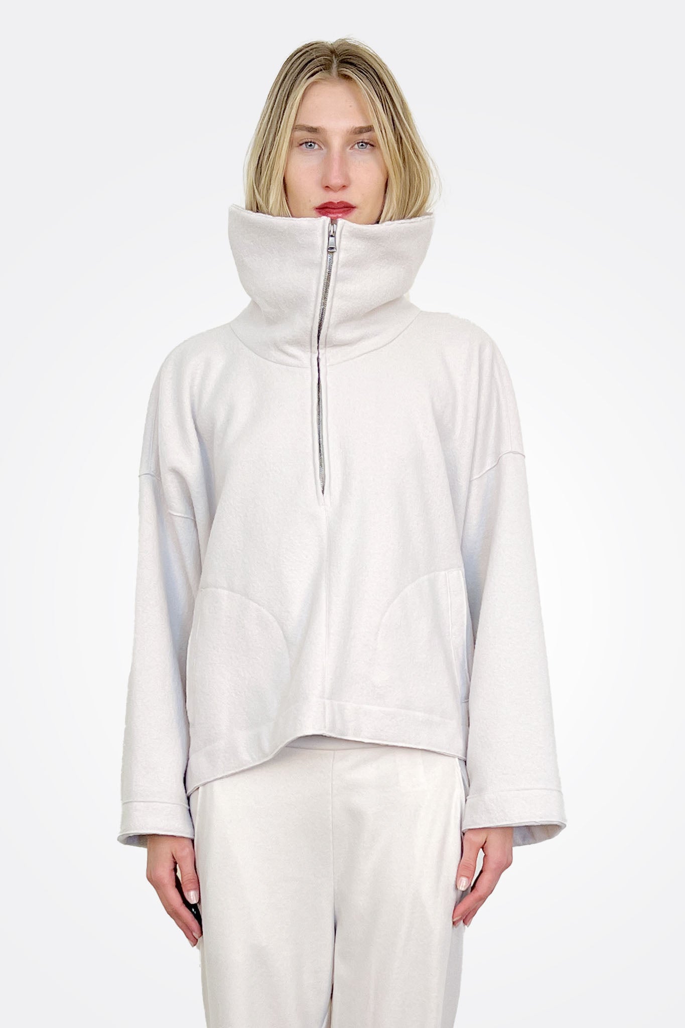 Quarter Zip Jumper - Ice by Transit Par-Such — alternate view