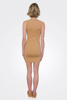 Puckered Knit Mini Dress - Italian Clay by Enza Costa — alternate view