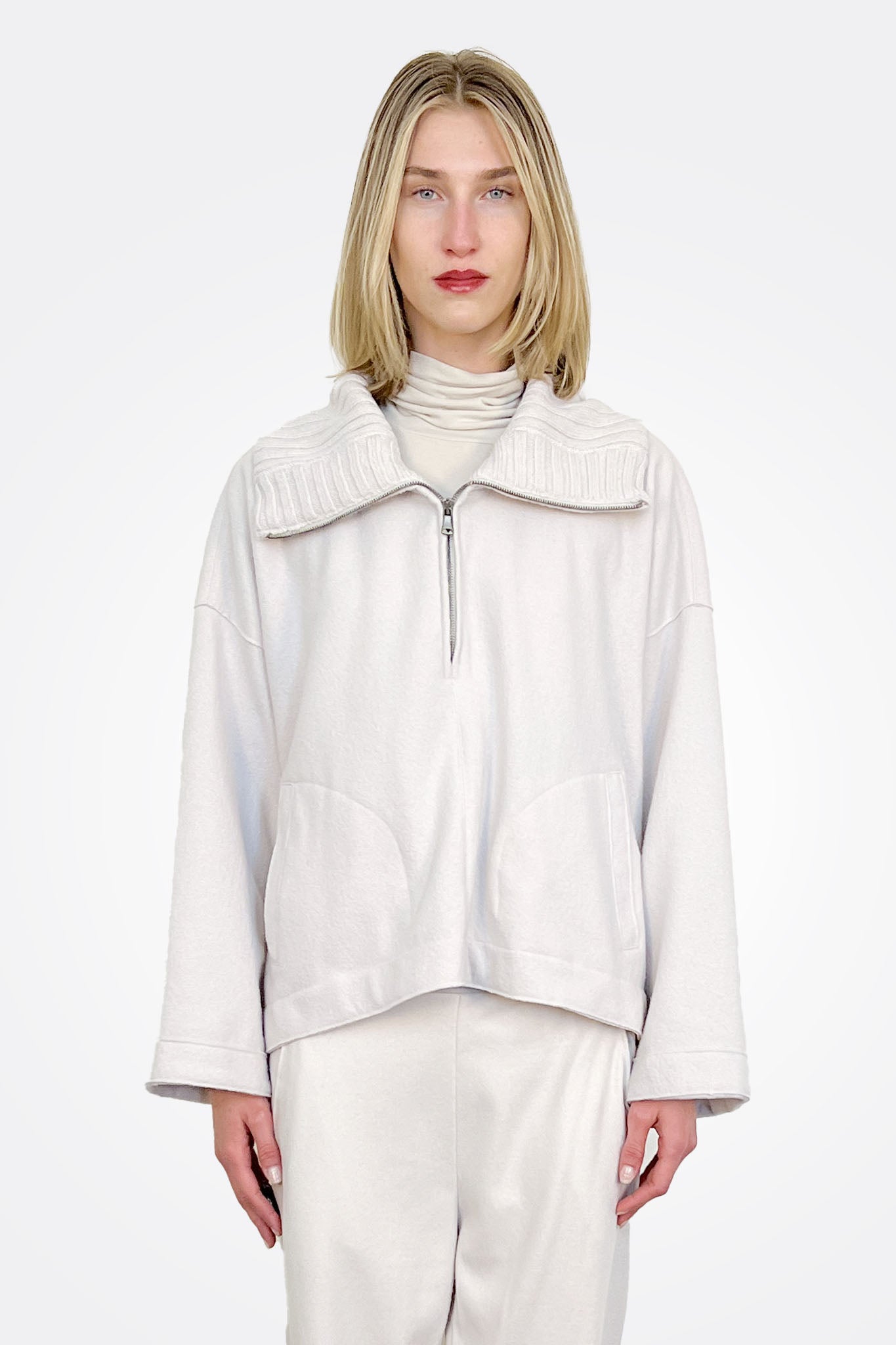 Quarter Zip Jumper - Ice by Transit Par-Such | 25 South Boutiques
