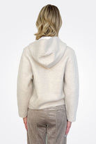 Hooded Boiled Wool Jacket - Ice by Transit Par-Such — view 3