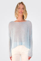Handknitted Summer Pullover - Ice Blue by Umit Unal | 25 South Boutiques