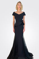 Lady Illusion Tulle Gown - Black by Chiara Boni | 25 South Boutiques