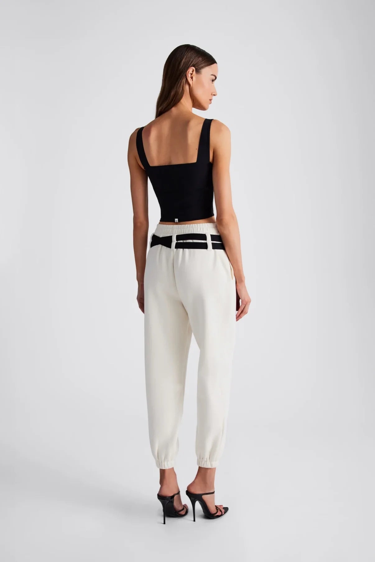 Nova French Terry Sweatpants - Coconut Milk by IN/ONE — view 3