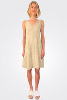 V Neck Short Dress - Olivia by Inizio — alternate view
