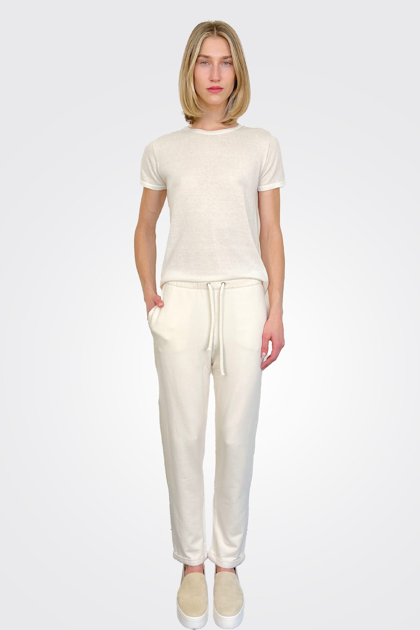 Lounge Pants - Ivory by Majestic | 25 South Boutiques