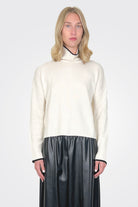 Falkland Knit Poloneck Sweater - Ivory by Pinko | 25 South Boutiques