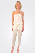 Satin Pocket Allyn Pant - Ivory by Ramy Brook | 25 South Boutiques