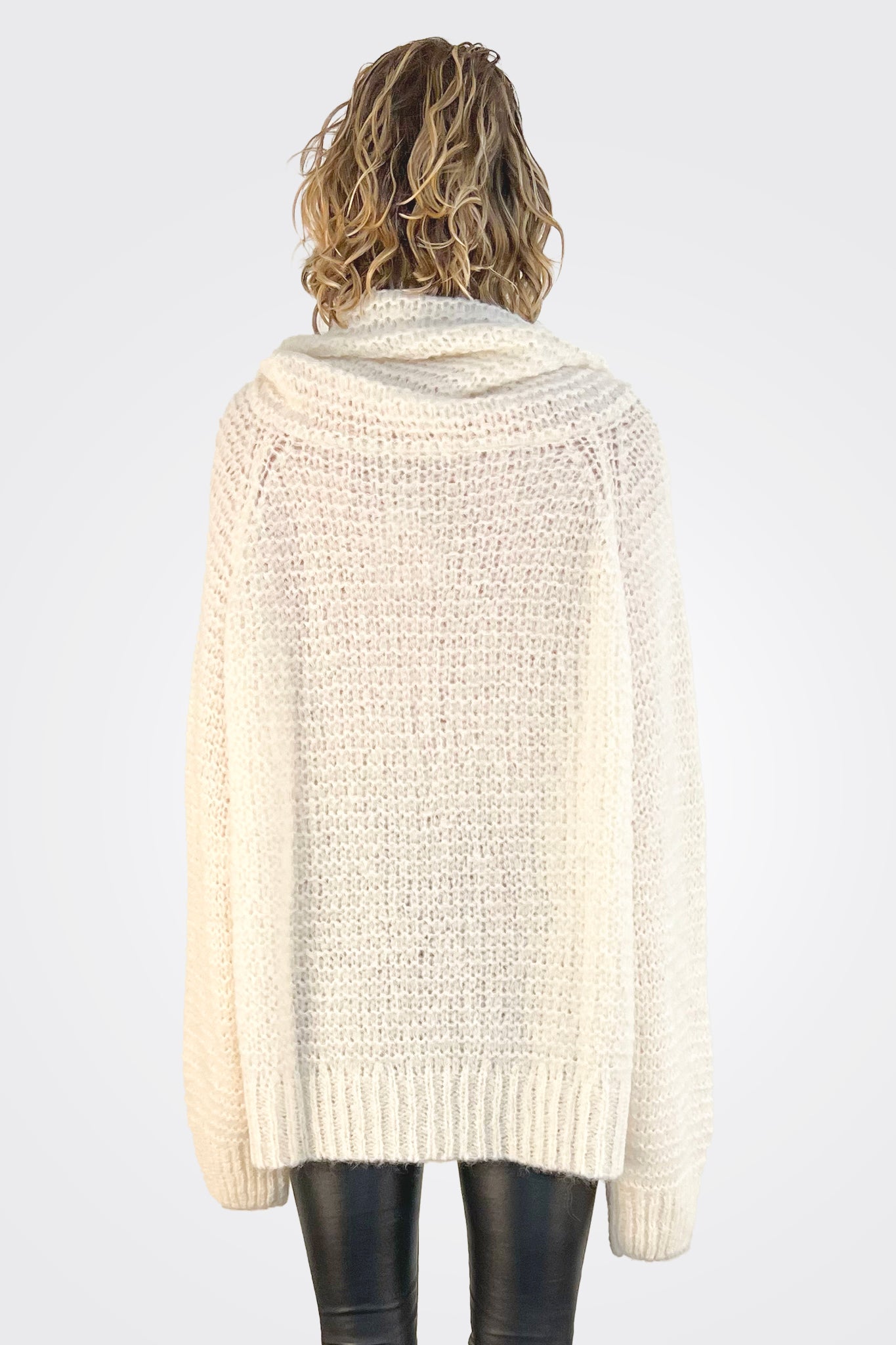 Airi Knitted Sweater - Ivory by Mes Demoiselles — view 3