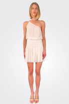 Leah One Shoulder Mini Dress - Ivory by Ramy Brook | 25 South Boutiques