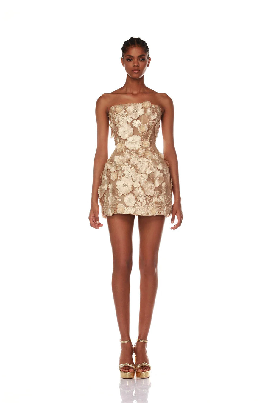 Jasmine Maraya Mini Dress - Gold by Bronx And Banco | 25 South Boutiques
