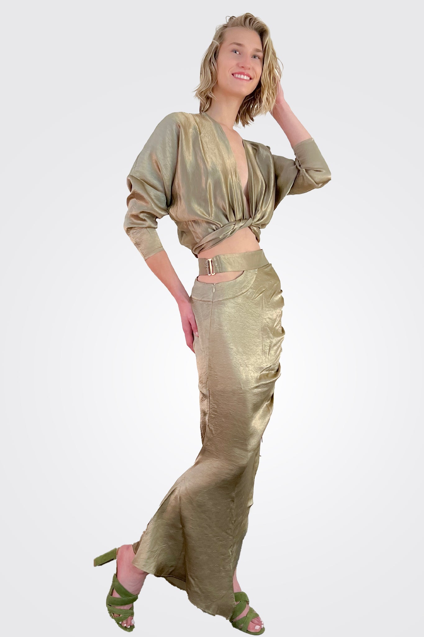 Riva Skirt - Pine by Just Bee Queen | 25 South Boutiques