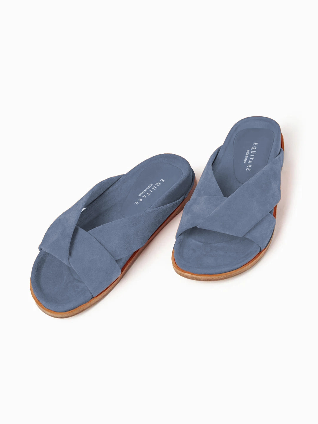 Nimega Suede Sandal - Jeans by Equitare — alternate view