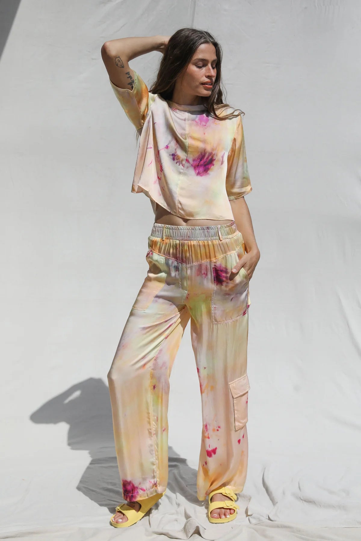 Happy Trails Cargo Pants - Ice Dye Sorbet by Jen's Pirate Booty | 25 South Boutiques