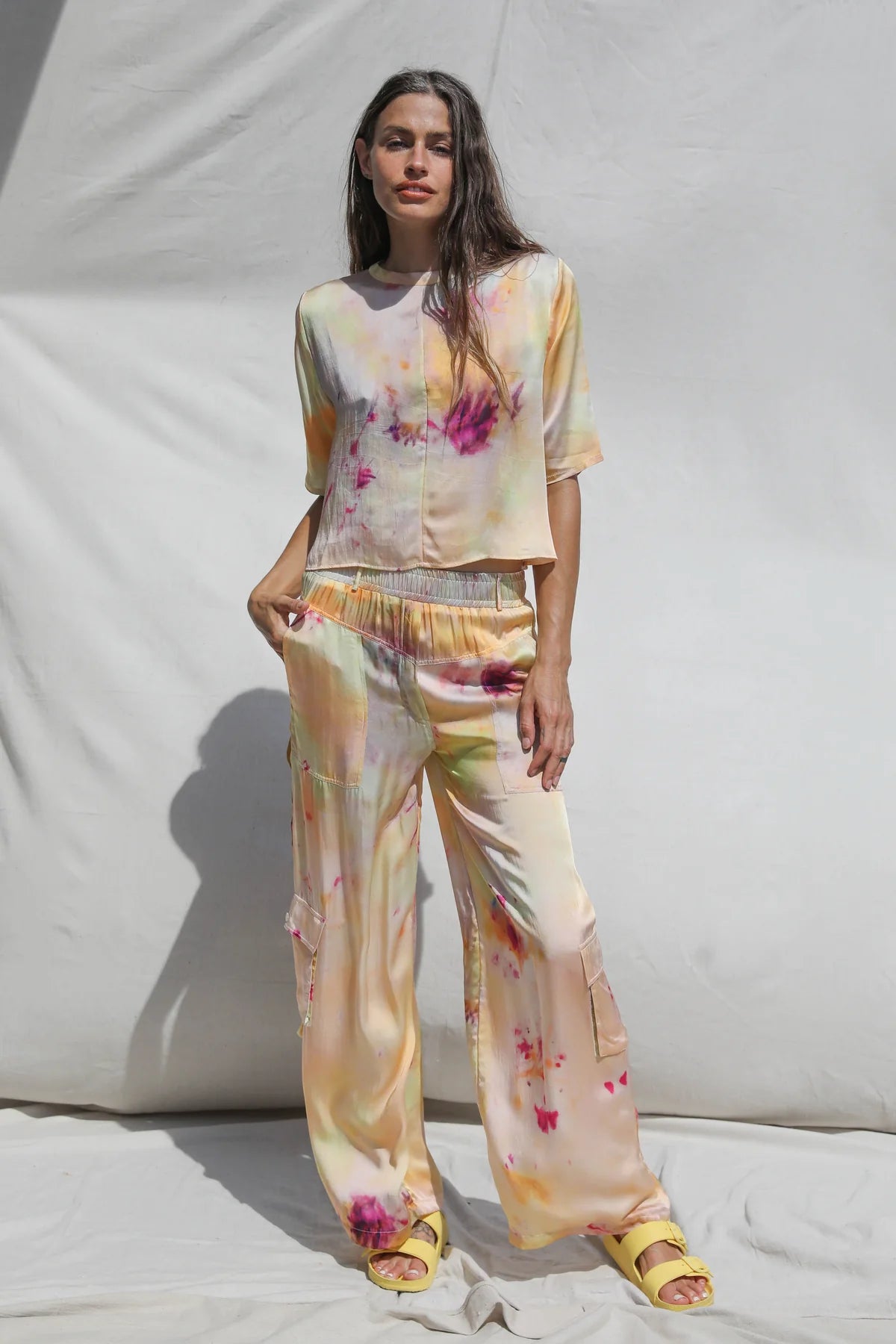 Happy Trails Cargo Pants - Ice Dye Sorbet by Jen's Pirate Booty — alternate view
